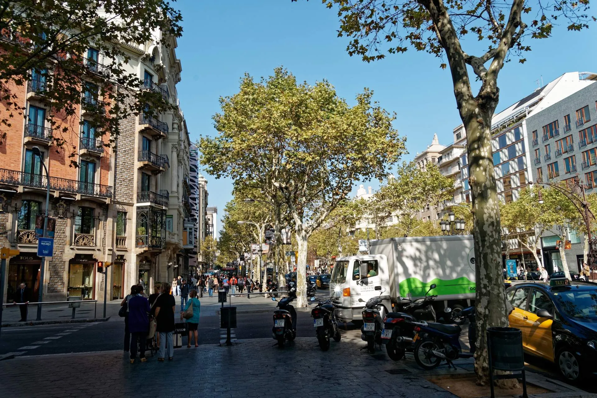 Paseo de Gracia avenue in Barcelona